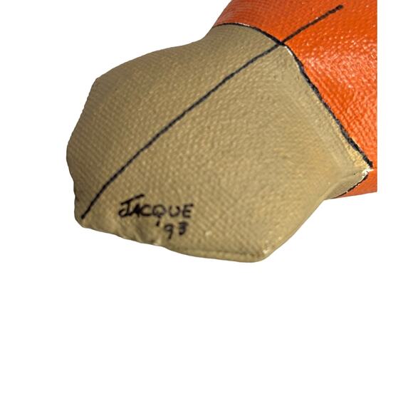 Vintage 90's Handmade & Painted Lot of 2 Gnome Ornaments, Gorgeous! - Picture 2 of 4